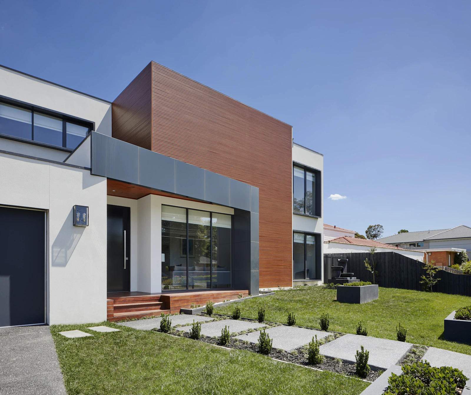 House exterior with surrounding garden